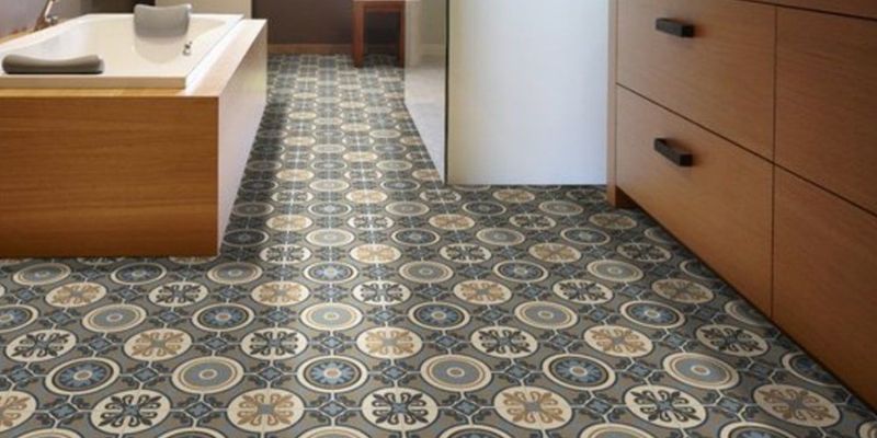 how to dry out water under tiles