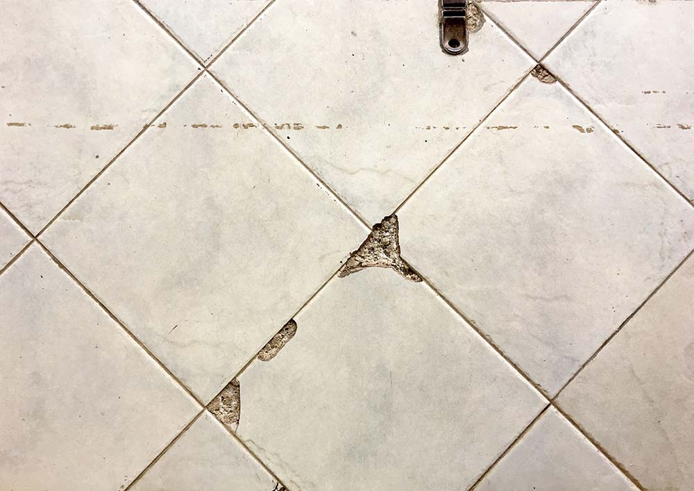 cracked tiles