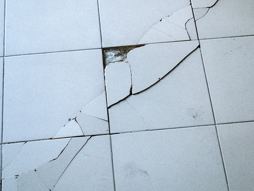 cracked tiles