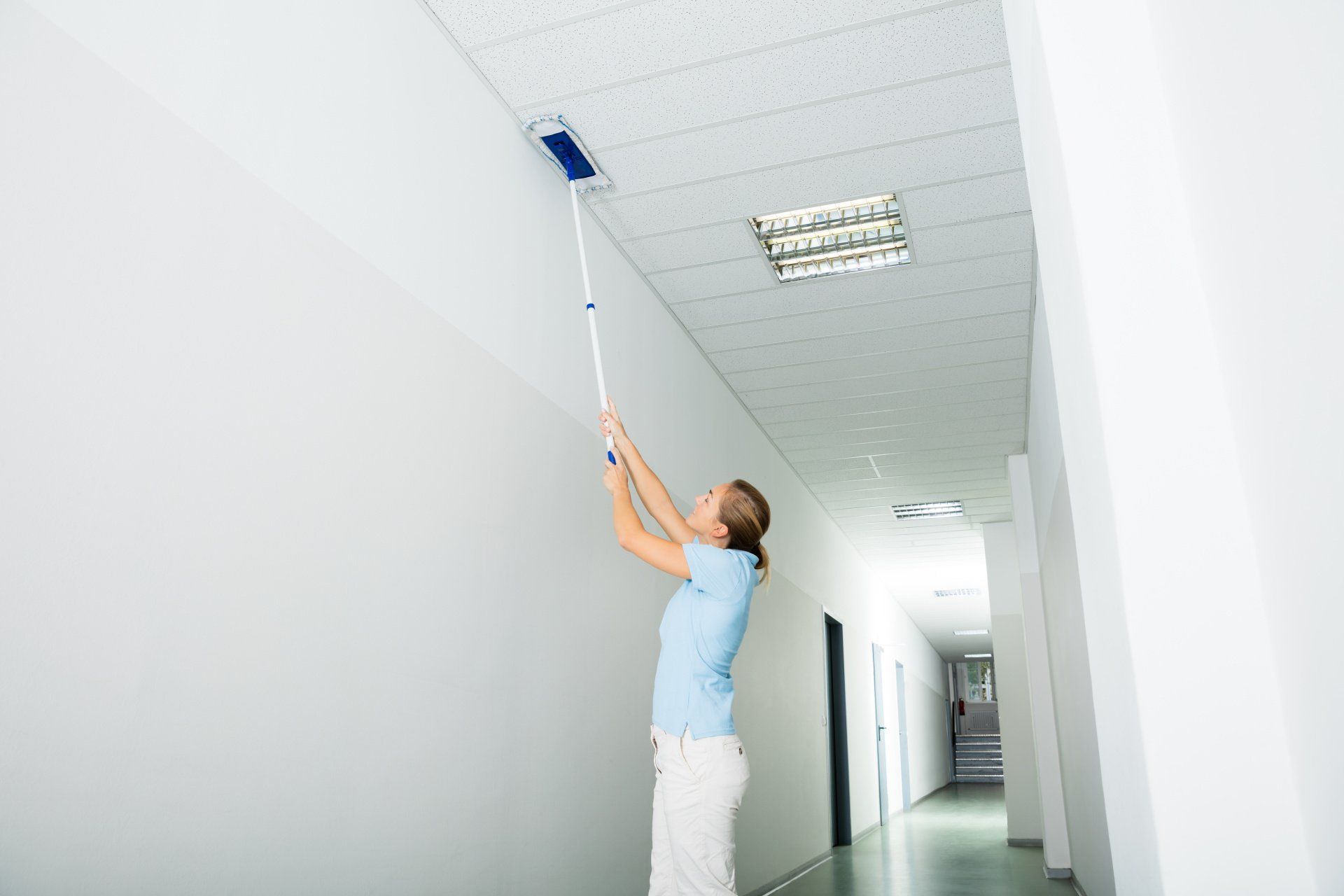 how to clean drop ceiling tiles