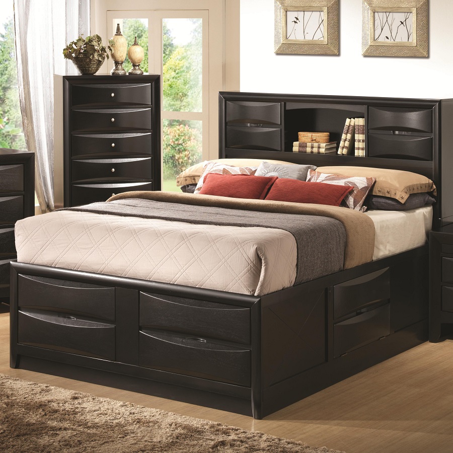 queen storage bed